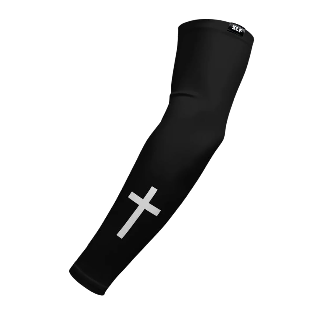 SLEEFSFaith Cross White and Black Arm Sleeve