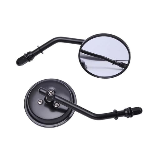 Rétroviseurs de moto ronds de rechange pour guidon de Sportster et Chopper custom