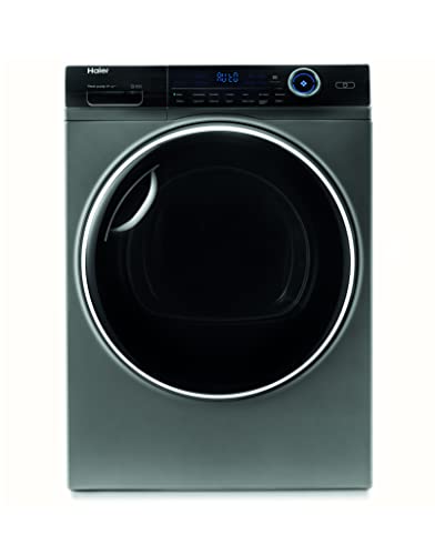 Haier HD90-A3Q979RU1 Freestanding Heat Pump Tumble Dryer, 9kg Load, Graphite [Energy Class A+++]