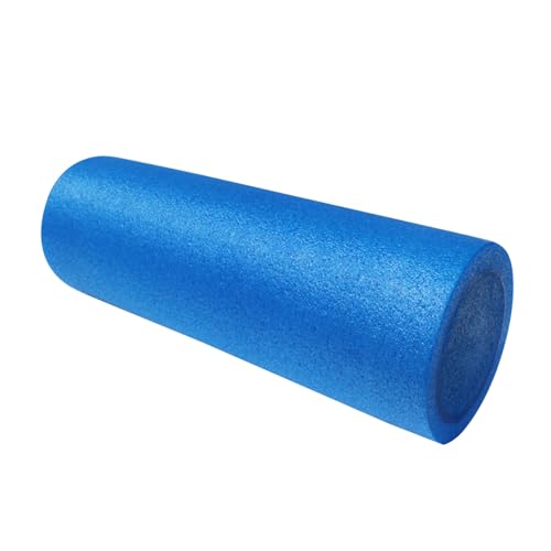 Rodillo de espuma sólida para yoga y fitness Abaodam, balancín masajeador azul de 30 x 15 cm para pilates, ejercicios y relajación muscular miniatura 1