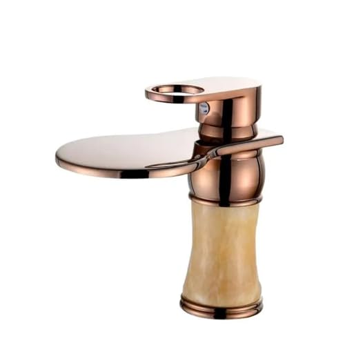 Robinet de lavabo rétro or rose pour remplacer un mitigeur classique - 7