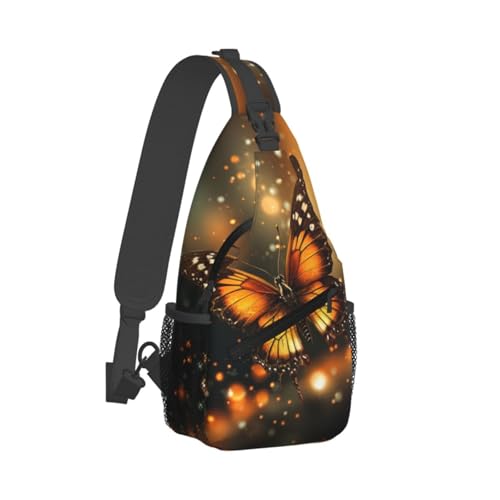 Bolso cruzado para hombre naranja estilo sling miniatura 2