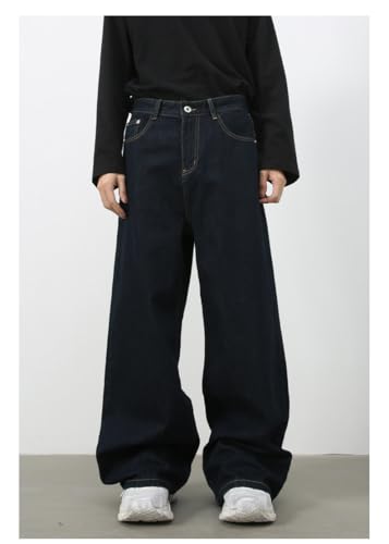 Men's Denim Jeans Wide Leg Casual American Loose Straight Leg Commuting Weekend Daily Pants for Men2