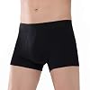 AIRCUTE Men Urine Incontinence Underwear Fly Front Opening Absorbent Leak Proof Boxer Briefs for Leakage Dribbles (Small, Black)