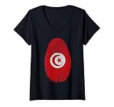 Photo Gallery donna tunisia flag fingerprint tunisian gift for tunisians maglietta con collo a v Photo Gallery donna tunisia flag fingerprint tunisian gift for tunisians maglietta con collo a v