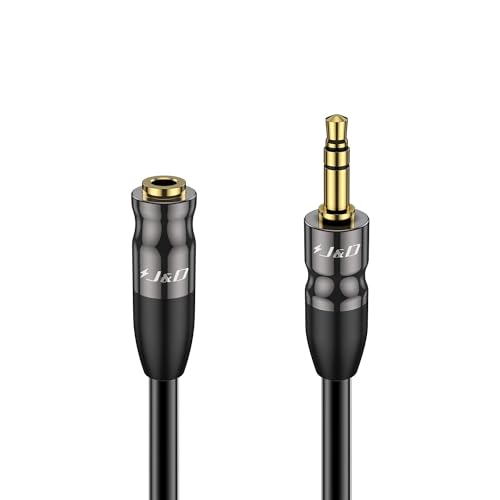 Cable de extensión AUX 3.5mm macho a hembra de 15 pies miniatura 1