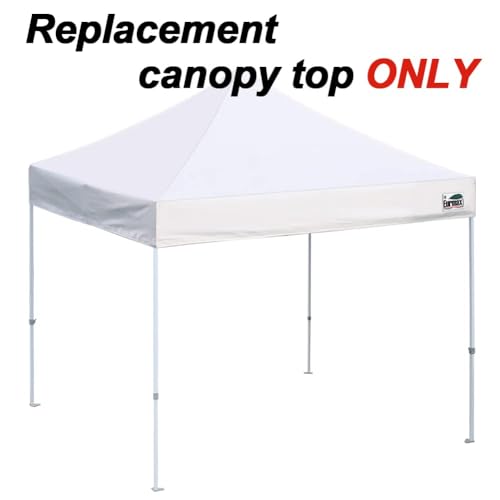Image of Eurmax USA 10x10 Pop Up Canopy Replacement Top,Universal Instant Canopy Cover ONLY,Heavy Duty UPF 50+ UV Protection,Water & Wind Resistant Tarp,30+ Colors Available,Bonus 4 Sand Bags (National Flag)