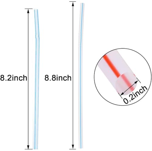 image for Luszmoax 200 Pcs Plastic Straws Disposable -Straws Drinking Plastic -8