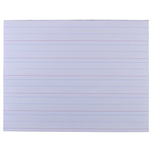 Top Flight Multi-Method 1St Grade Primary Tablet, 1 Inch Ruling, Bond Paper, 11 X 8.5 Inches, 40 Sheets (56415),White #TOP2
