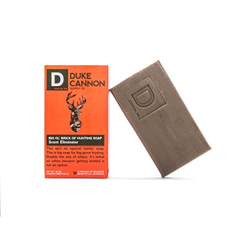 Duke Cannon Supply Co. Big Ol' Brick Of Hunting Bar Soap, Scent Eliminator, 10 Oz (2 Pack) #TOP2