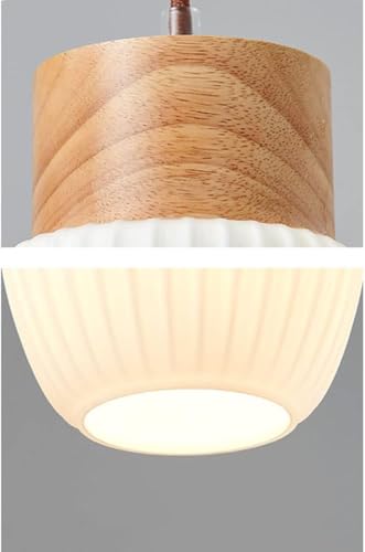 Suspension en bois moderne pour îlot de cuisine et repas convivial - 6
