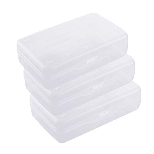 Large Capacity Pencil Box, Clear Multi Purpose Pencil Box, Durable Plastic Pencil Box, Office Supplies Storage Organizer Box, Brush Painting Pencils Storage Box(3 Pack)