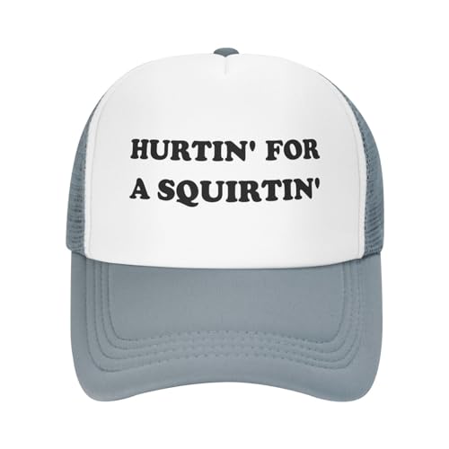 Image of Hurtin for A Squirting Hat Funny Trucker Hats Adjustable Classic Fishing Cap for Men and Women Black