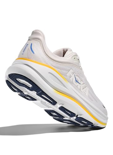 Hoka Men's Bondi 9 White/Grout 10 Medium