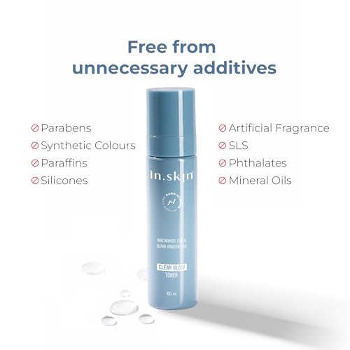 Image of Clear Glow Toner with Alpha Arbutin & Niacinamide | Reduces Dark Spots & Evens Skin Tone | Hydrating Face Mist with Provitamin B5 | For Oily & Acne-Prone Skin | 100 ml