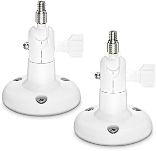 HOLACA Adjustment Wall Mount Holder Compatible With Arlo Pro 4 Pro 3 Pro 2,Ring Stick Up Cam,Arlo Ultra,Arlo Ultra 2&Other Compatible Models 1/4" Screw Camera Wall Mounts (2-pack WHITE)
