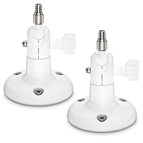 HOLACA Soporte de Compatible con Arlo Pro 4 Pro 3 Pro 2, Ring Stick Up CAM, Arlo Ultra Ultra 2 y Otros Modelos compatibles, Soportes cámara de Tornillo de 1/4 Pulgadas (2 Unidades Blancas) Cover