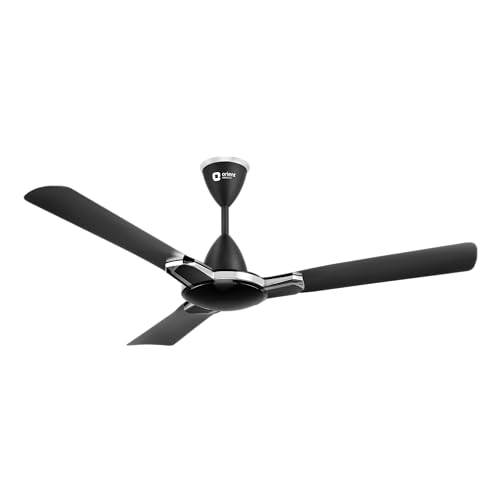 Image of Orient Electric 1200 mm Mozart ceiling fan| Designer fan with seamless ring to trim design | Anti-rust Aluminium blades| Decorative Inlay Mould Design | 5-years warranty | Minimalist Geometric Black