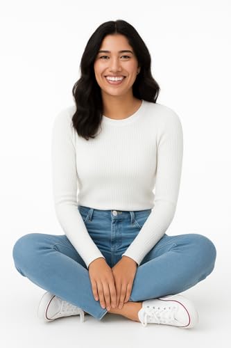 Image of DHYANAM Cotton Denim Jeans for Women - Classic Skinny Fit & Ankle Length Bottom Wear Ladies Outfit