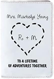 Couple passport holder Set of 2 - Personalized with your Names