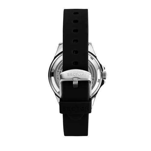 Sector No Limits Orologio Uomo, Tempo, Data, Analogico, Cinturino In Acciaio, Collezione 230 - R3251161057 - 3