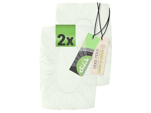 Emily´s Check 1596.2323 - Lot de 2 housses pour coussin de nuque - Couleur mastic - 30-50 x 40-60...