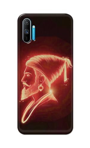 Image of Plastic Printfidaa Printed Hard Back Cover Case For Realme C3 | Realme C3I Back Cover (Chatrapati Shivaji Maharaj) -112, Red