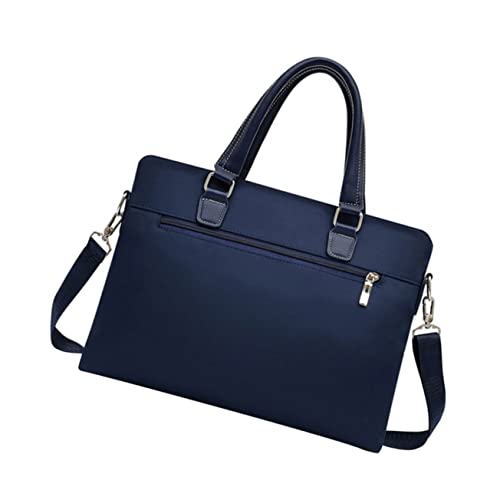 Lurrose 1 Pieza Maletín de Oxford para Hombre con Correa Extraíble Bolsa de Negocios y Portafolio Azul para Laptop y Uso