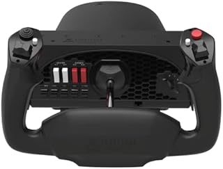 Honeycomb Aeronautical Alpha Flight Controls Yoke & Switch Panel in aviation quality for flight simulators | Universal control system for simmers, student pilots and pilots | Flight simulator for PC
