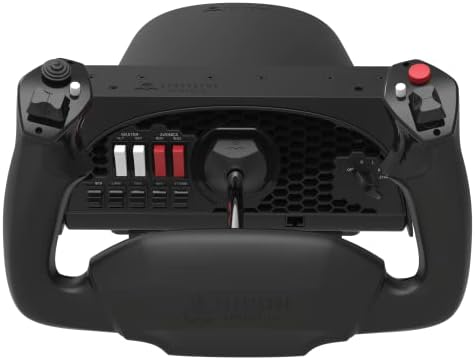 Honeycomb Aeronautical Alpha Flight Yoke & Switch Panel - Aviation Control System for Fight Simulation - Home Cockpit for Sim Enthusiasts &, Aspiring Pilots - 180 Degree Rotation - Switch Panel – PC