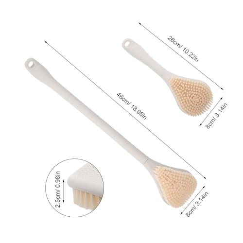 Brosse pieds long manche réglable brosse exfoliante douche - 6