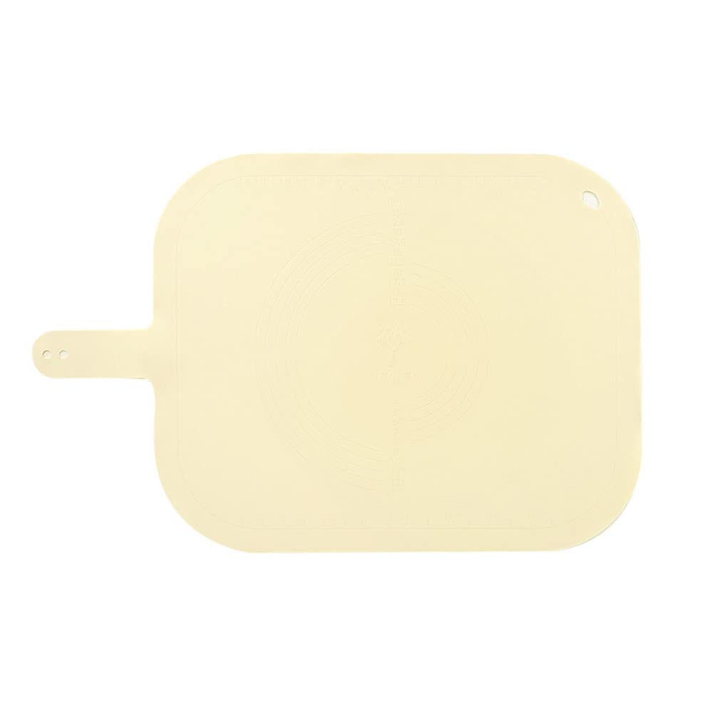 Alfombrilla De Silicona para Pastelería, Mantel De Mesa/Mostrador De 19,5'' X 29'', Alfombrilla para Amasar/Fondante/Pastelería, para La Cocina De Casa,Blanco