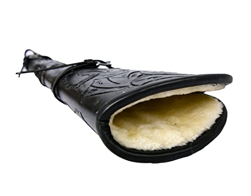 Hulara Genuine Handcraft Leather Rifle Case Western Scabbard Fits 16 To 20 Inch Barrel Length Lever Action Rifle Shotgun Sheath Winchester Case For Wild Bunch Shooting #TOP3