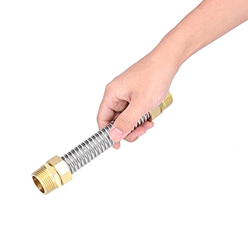 Gegolfde slang,G1 mannelijke draad gegolfde buis roestvrij staal airconditioner verbindingsslang voor boiler 20cm - Image 8