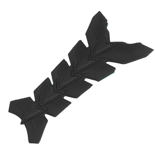RASTKY Motorrad 3D -Gelöl -Gastankpolsterfisch -Knochenschützer Aufkleber für Allgemeine Verschleiß und Tränenschutz auf der Straße, Sport, Off -Straßenfahrzeuge (Black)