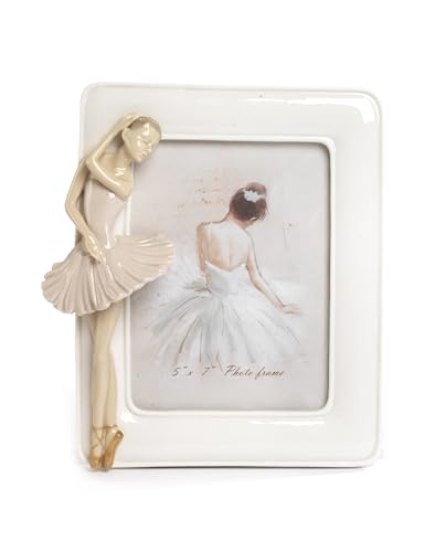 Paben Portafoto Ballerina 21,7 Cm In Porcellana Con Gift Box Nàvel Porcellana D'Autore