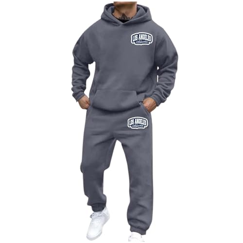 Tracksuit de hombre estilo urban streetwear con sudadera con capucha de 230 g