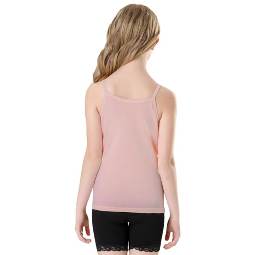 Phedrew Girls' Cotton Undershirts Stretch Sleeveless Camisole Basic Tank Top3