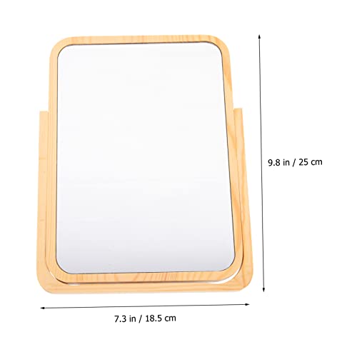 Espejo de maquillaje de mesa con luces giratorio miniatura 7