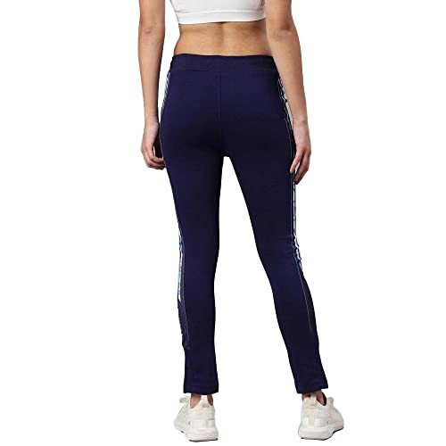 Image of Proline Polyester Cotton Regular Fit Track Pants for Womens