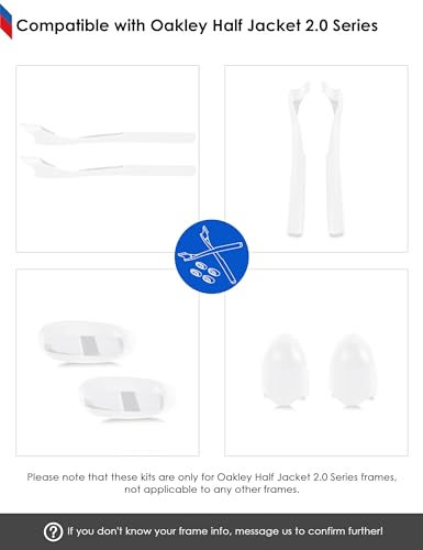 Image of BLAZERBUCK Replacement Sock Kits Earsocks & Nosepieces for Oakley Half Jacket 2.0 XL Sunglass