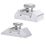 Lawnoval Schleifpapierhalter aus Aluminiumlegierung, Schleifclip für Holzbearbeitung und Metallveredelung, 2 Stück