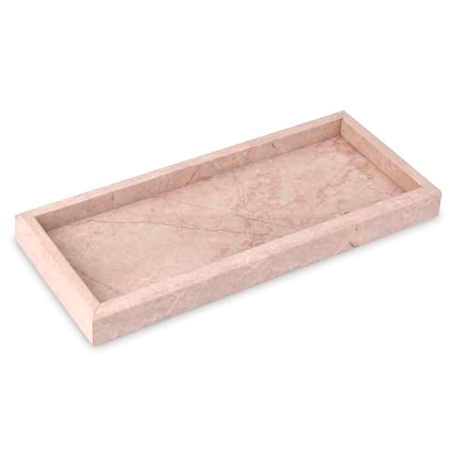 Marble Bathroom Vanity Tray, Natural Luxury Vanity...