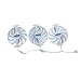 Grafikkarten Lüfter Set Weiß kompatibel mit ASUS ROG Strix GeForce RTX 3070 3080 3090 White Edition - GPU Ersatzlüfter 95mm CF1010U12S