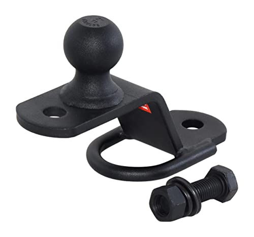 image for REYSUN 3 in 1 ATV/UTV Trailer Hitch Adapter with 2 inch Trailer Ball, 