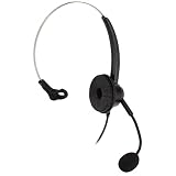 minifinker Casque d'affaires, Conception Ergonomique Casque téléphonique Filaire Fonction d'appel Suppression de Bruit pour Le Bureau