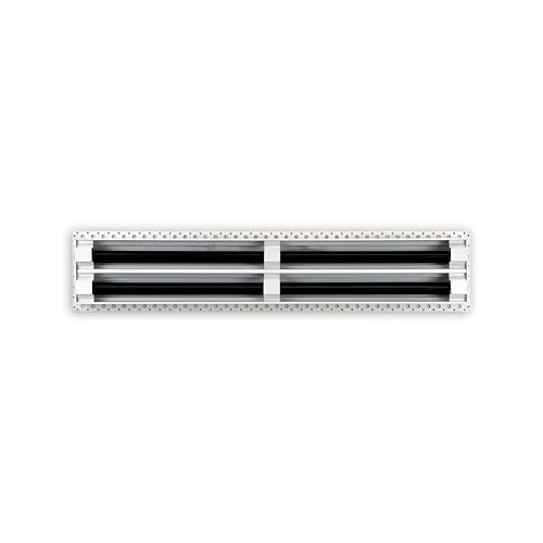 Image of BUILDMART - 24x4 MUD-in Air Vent Cover - Drywall MUD in White Air Vent - MUD Linear Slot Diffuser - Register Grille for Ceiling and Walls - Texas Buildmart