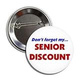  Pin\'s à bouton Don\'t Forget My... Senior Discount, Métal, Métal.