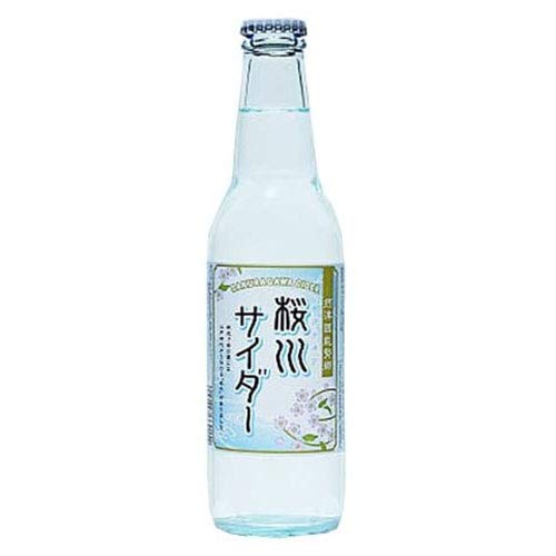 Amazon.co.jp: 能勢 桜川サイダー 瓶 330ml/24本hn お届けまで10