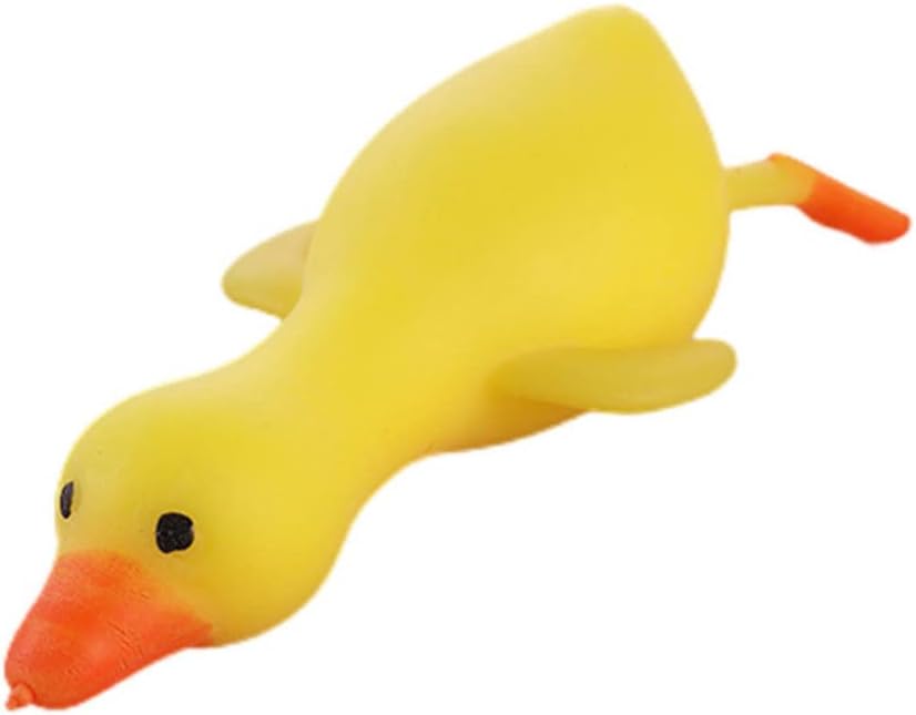 Animal Fidget Toy Duck Shape Anxiety Relief Toy Kneading Squeeze Animal Ornament, Yelllow